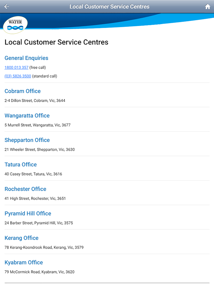 Goulburn Murray Water Mobile