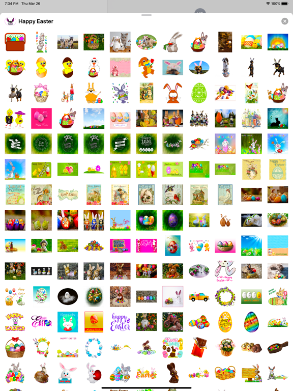 Screenshot #5 pour Happy Easter Emoji Stickers