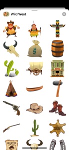 Wild West Stickers - Cowboys screenshot #1 for iPhone