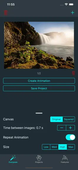 Game screenshot GIFr – create animations apk