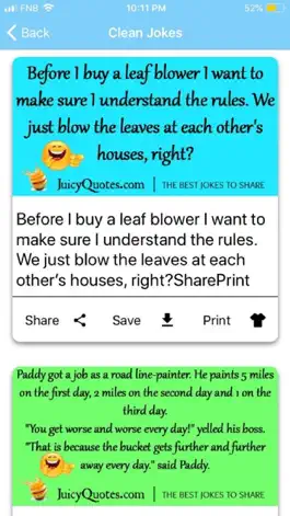 Game screenshot Juicy Quotes and Jokes apk