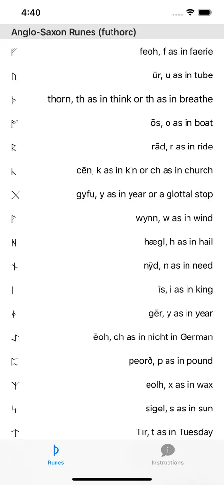 Anglo-Saxon Futhorc Keyboard