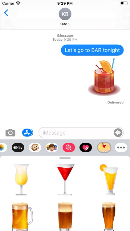 Alcohol Cocktail Bar Stickers