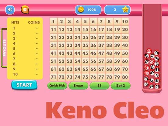 Screenshot #6 pour Keno Cleo - Classic Keno game