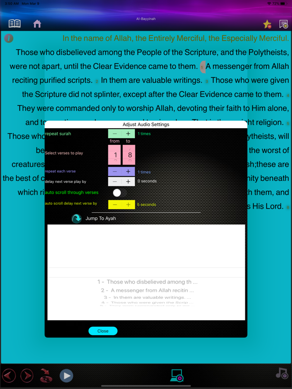iQuranMedia - Quran Al-Kareem iPad screenshot 3 - Book app