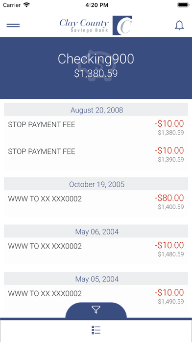 Clay County Savings Bank Screenshot