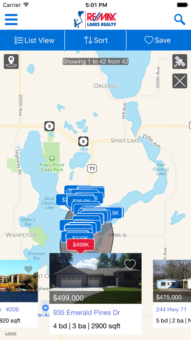 Lake Okoboji Real Estate Screenshot
