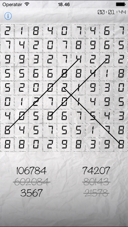 #4. Numbers search (iOS) Podle: Liutauras Stravinskas