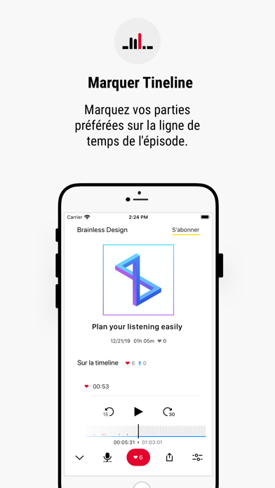 Screenshot #2 pour Baucast - Podcast Player