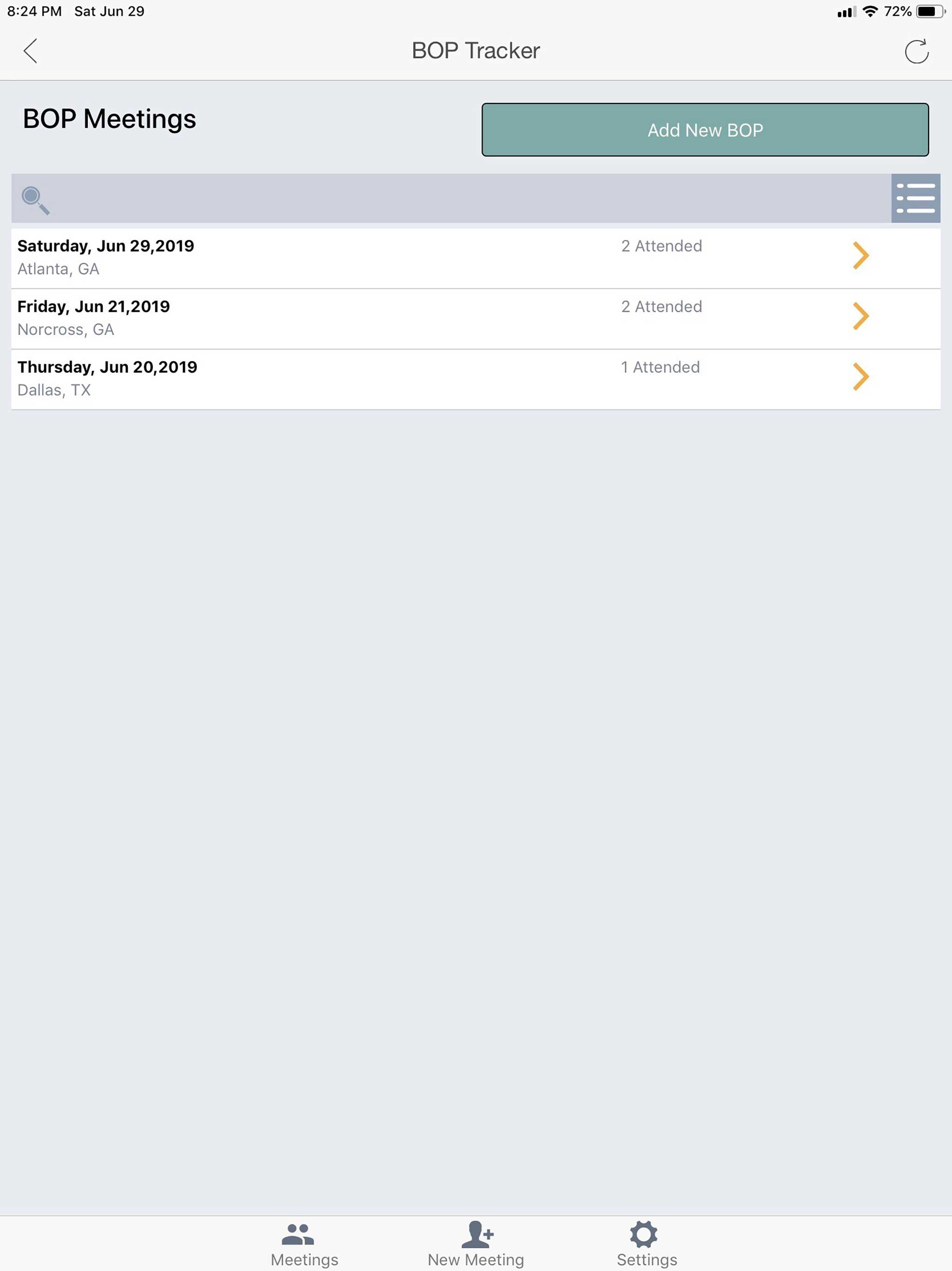 BOP Tracker screenshot 3
