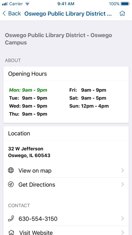 Oswego Public Library District screenshot-5