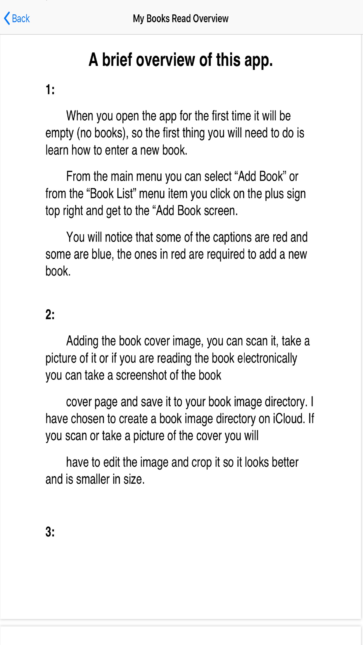 Screenshot do app My Books Read