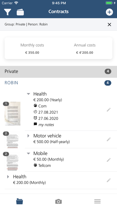 Screenshot #3 pour Contract-Manager