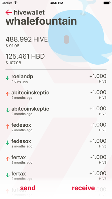 Screenshot #3 pour HiveWallet (formerly Steem)