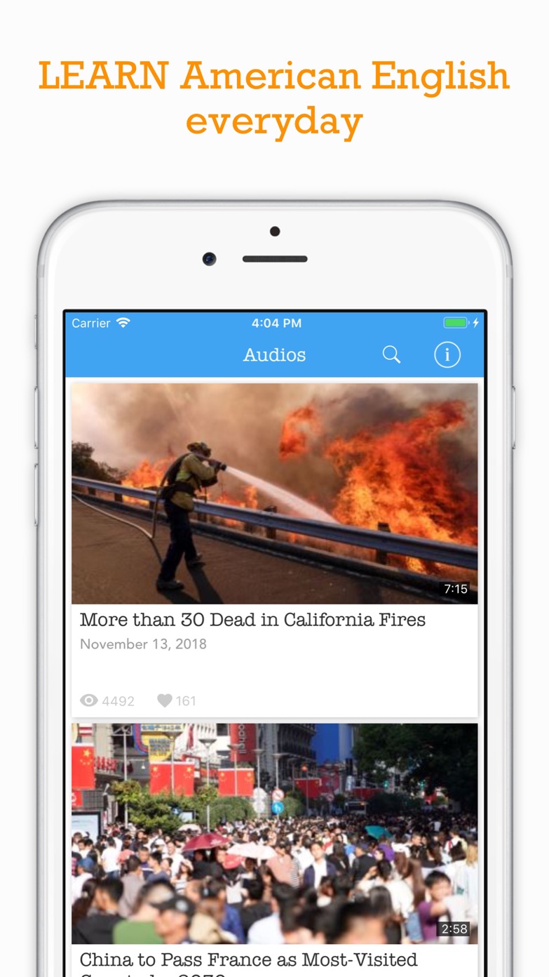 Learn American English Podcast App Store screenshot 1