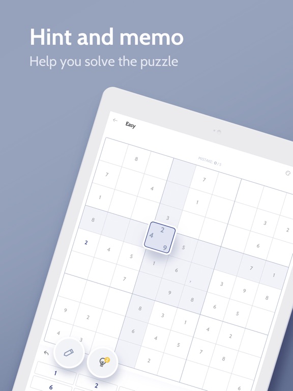 Sudoku - logic number puzzle iPad screenshot