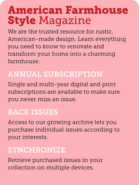 American Farmhouse Style iPad screenshot 6 - Lifestyle app