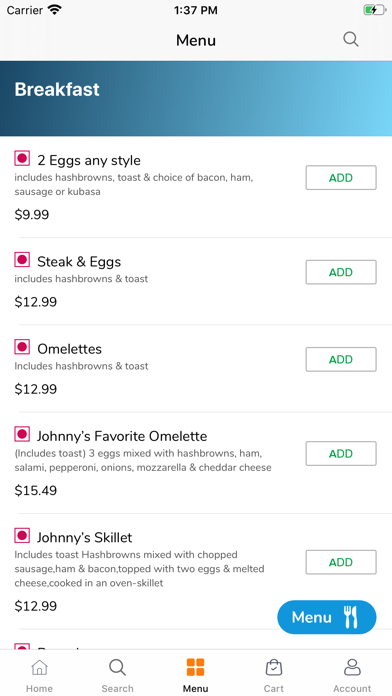 Screenshot #2 pour Johnny's Pizza