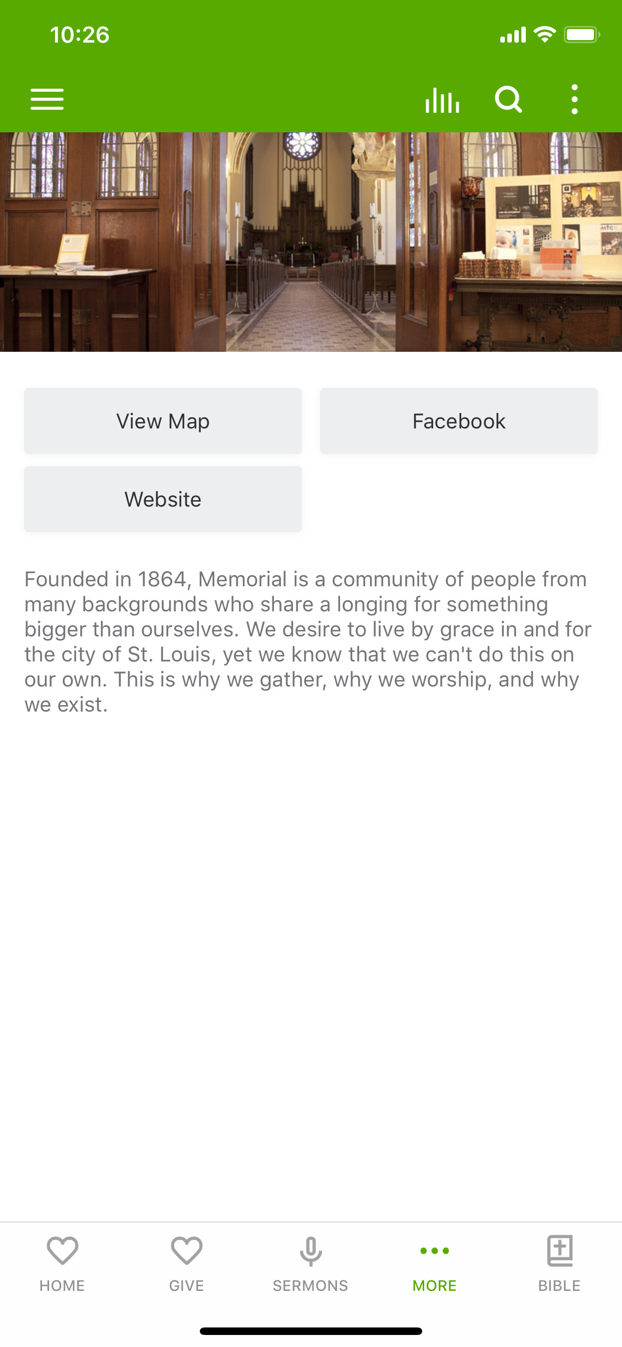 Memorial Presbyterian Church screenshot 3