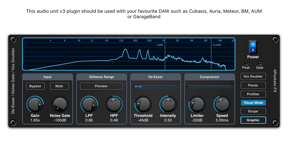 De-Esser AUv3 Audio Plugin screenshot