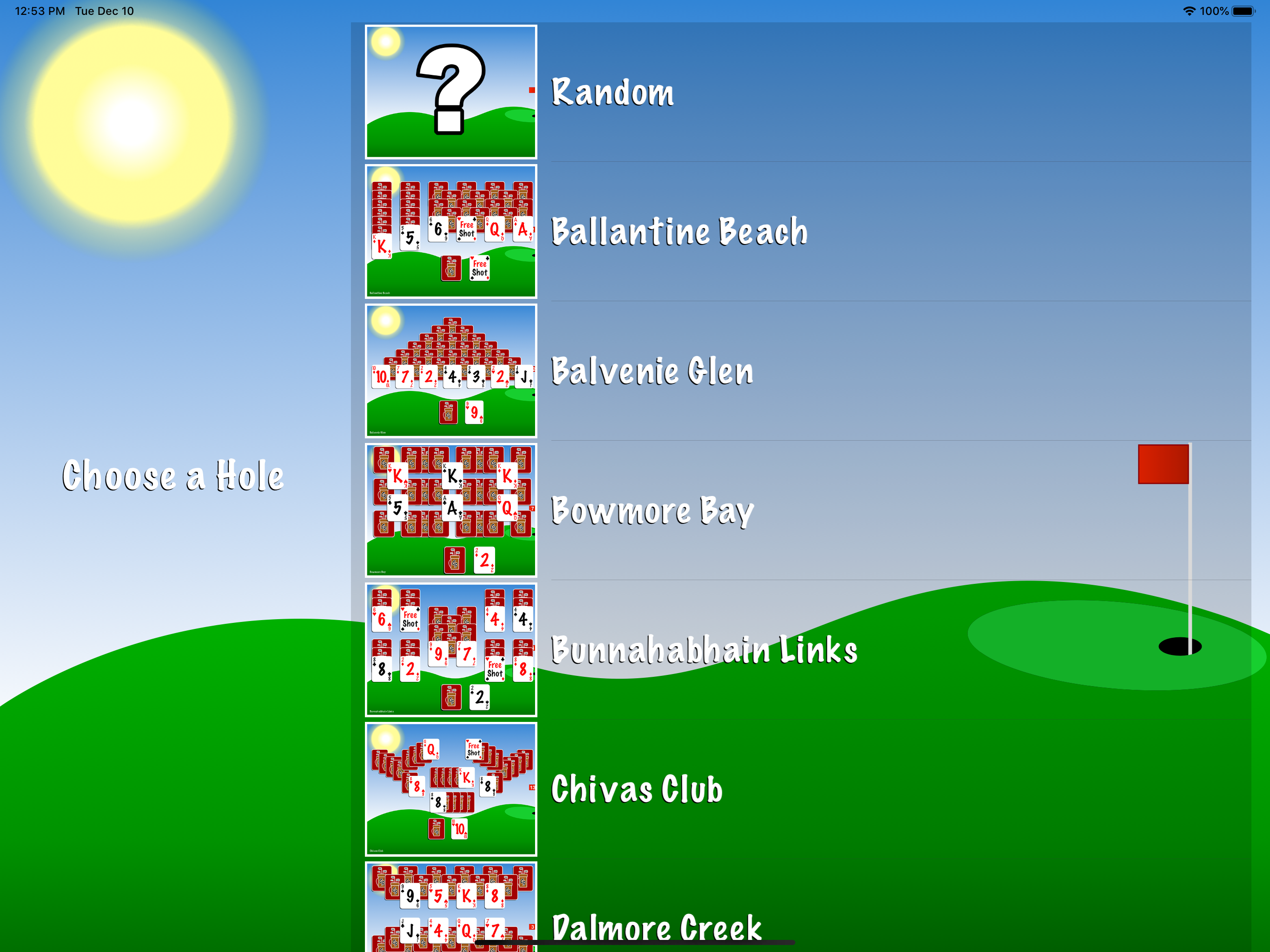 Golf Solitaire 2