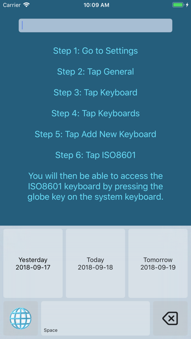 Screenshot #2 pour ISO 8601 Keyboard