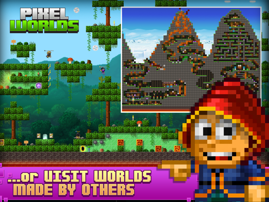 Pixel Worlds: MMO Sandbox iPad app afbeelding 5