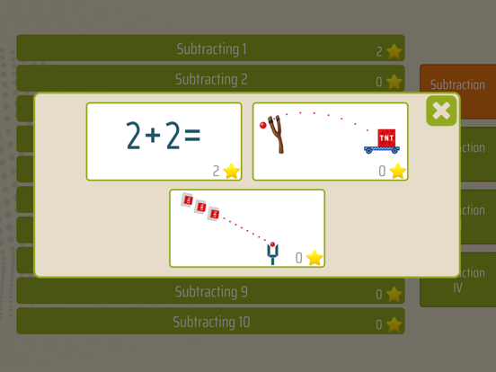 Math Shot Subtraction iPad screenshot