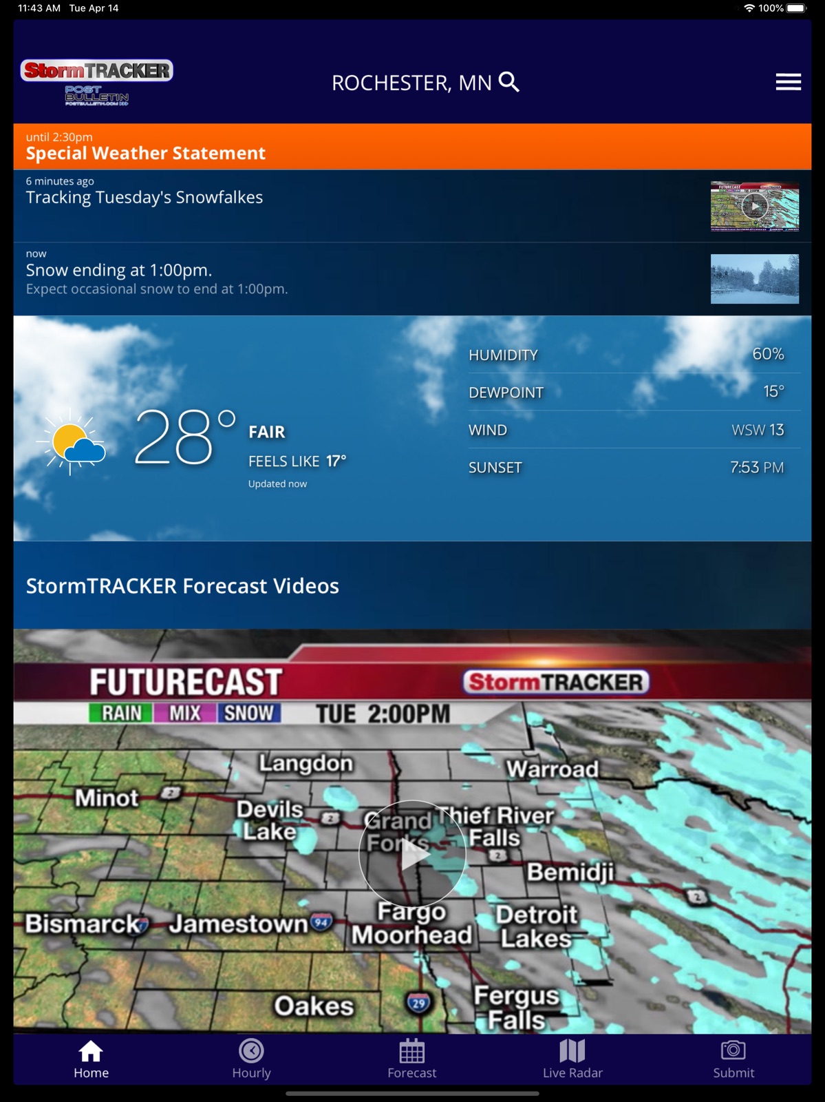 Post Bulletin StormTRACKER ipad screenshot 1