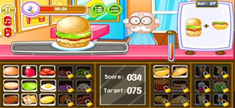 Burger shop fast food