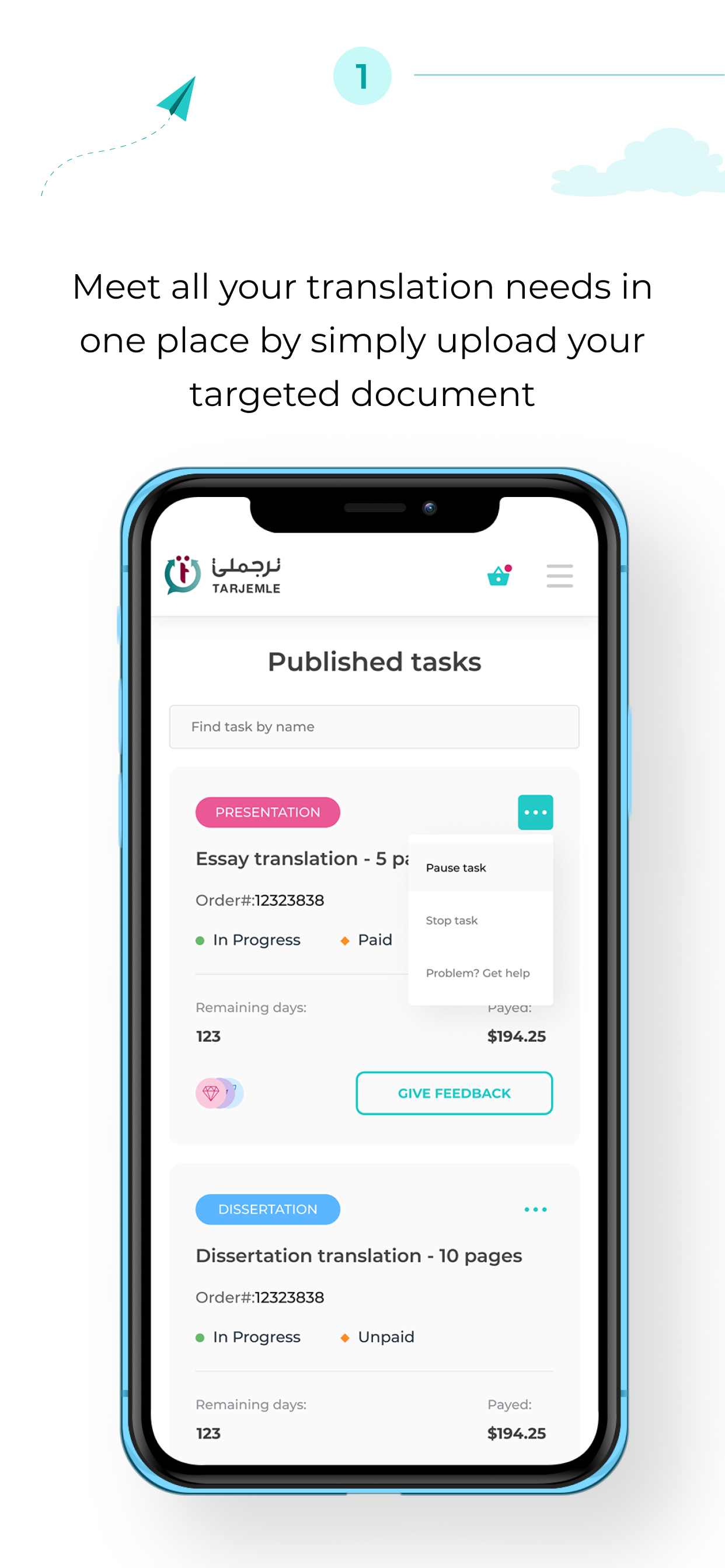 Tarjemle screenshot 2