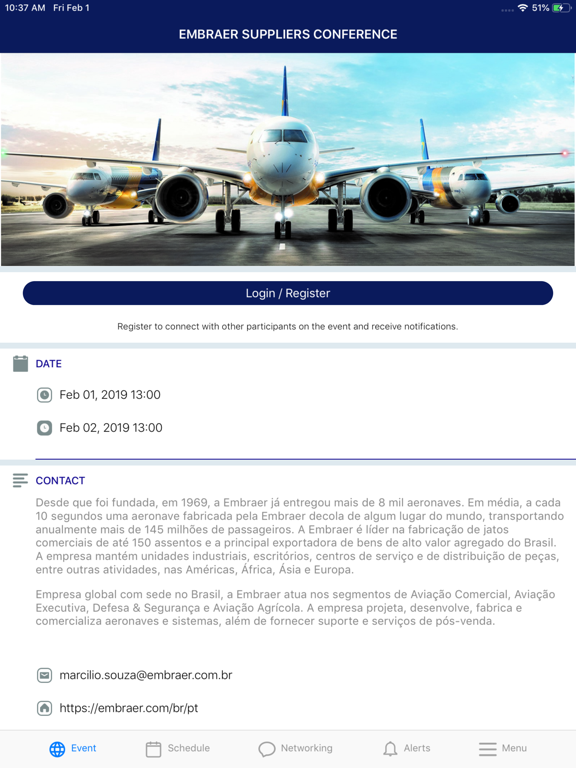 Screenshot #4 pour Embraer Events