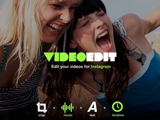 VideoEdit: Add text to video iPad screenshot 1 - Photo & Video app