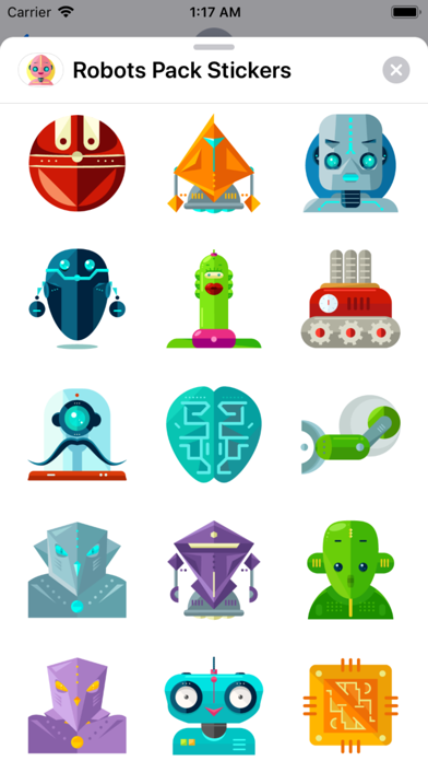 Robots Pack Stickers Screenshot 1