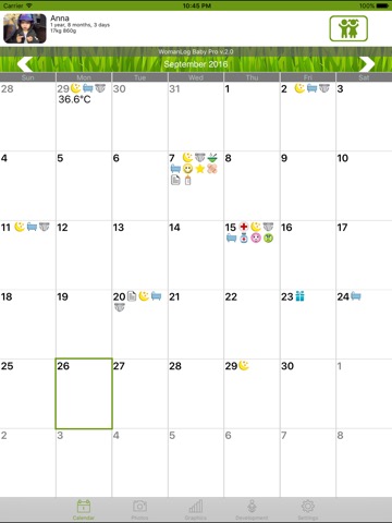 WomanLog Baby Pro Calendarのおすすめ画像1