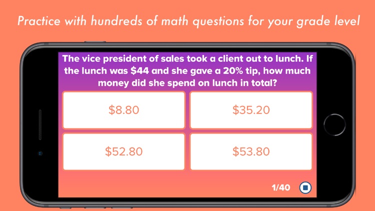 6th Grade Math Testing Prep screenshot-0