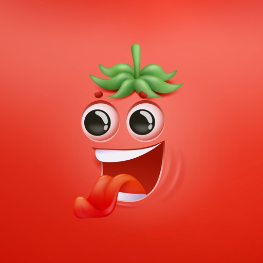 Crazy Tomato 3D Stickers Emoji