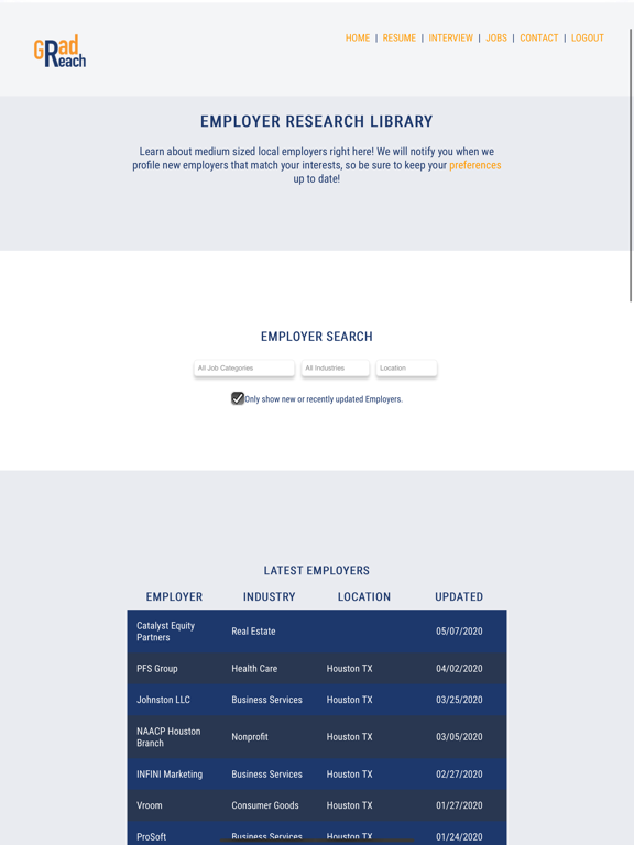 GradReach iPad screenshot 2 - Business app
