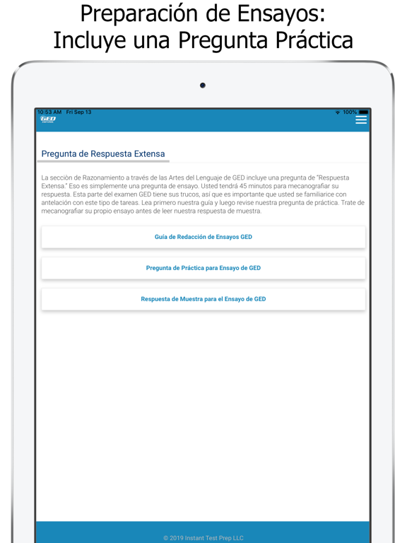 GED Test Prep en Español iPad screenshot