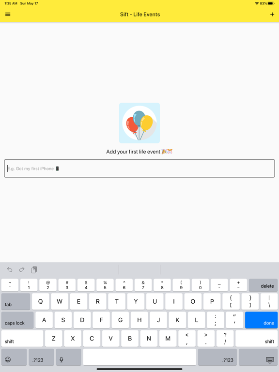 Screenshot #4 pour Sift - Life Events