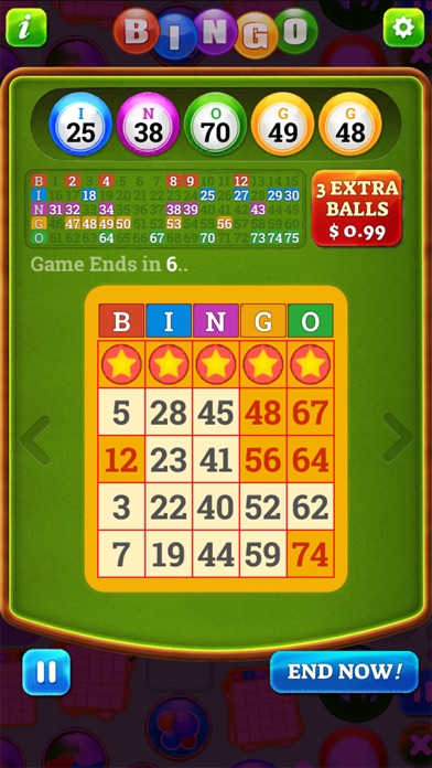 screenshot of Bingo Billionaire Multi Bingo 1