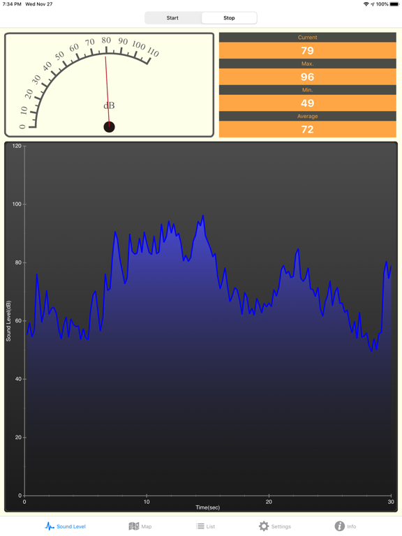 Noise Meter + iPad screenshot
