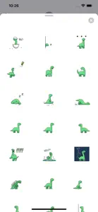 Animated Funny Tiny Dinosaur screenshot #2 for iPhone