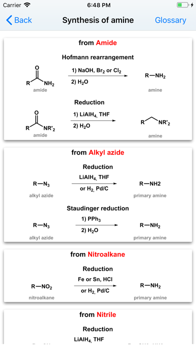 Organic Reactions Screenshot