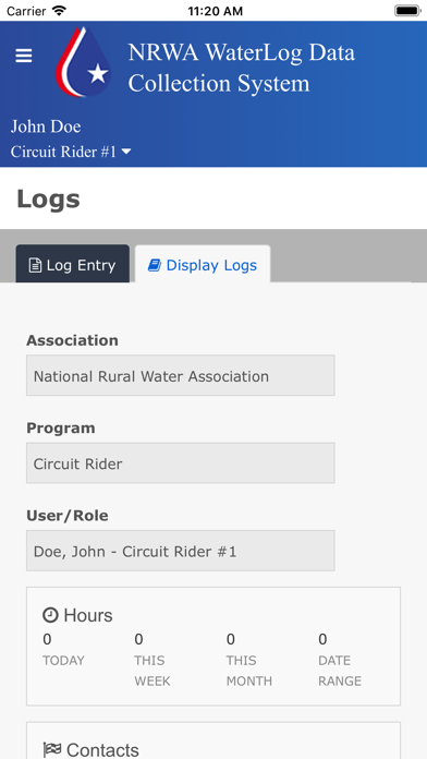 NRWA Waterlog Screenshot