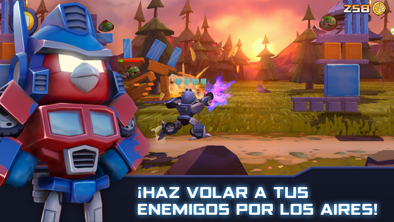 Angry Birds Transformers iOS Mod IPA screenshot 1 - iOS game interface