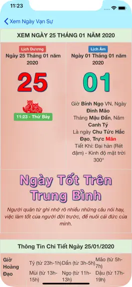Game screenshot Xem ngày tốt xấu 2020 apk