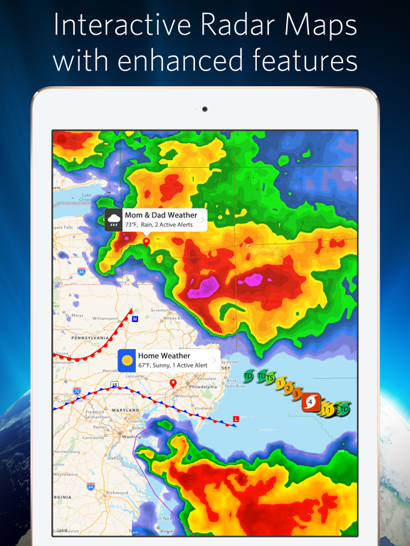 Weather Mate - Live Current Conditions, Hyperlocal Forecast, Severe Weather Alerts, Weather History, and Travel Planner screenshot