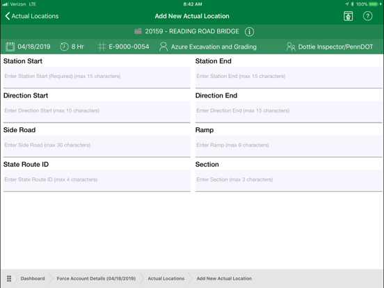 PennDOT - MCFA iPad screenshot