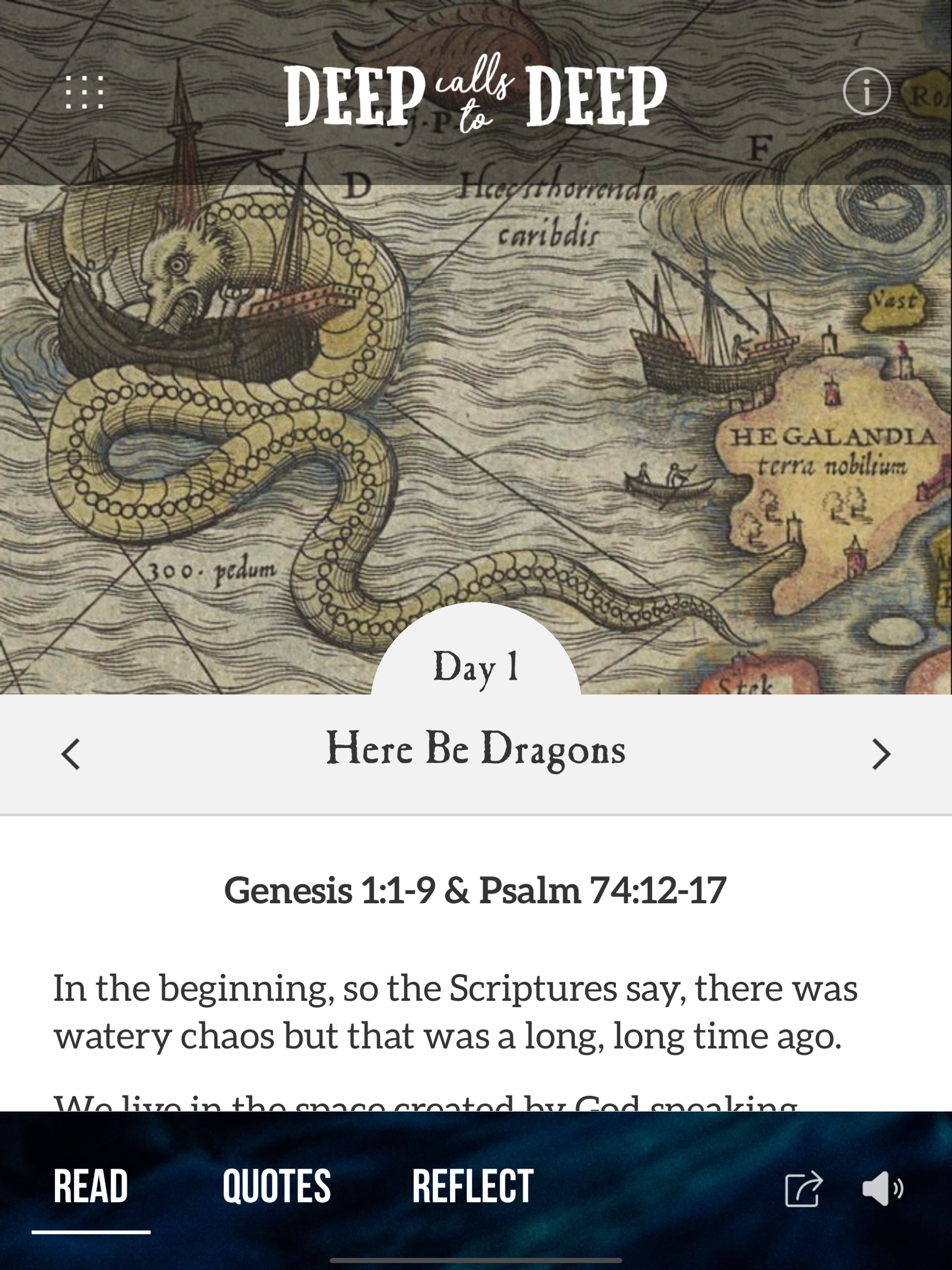 Deep calls to Deep - Easter